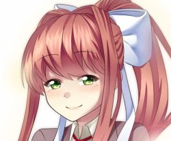 monika smile Meme Template