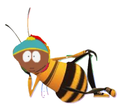 Black Eric Cartman as a Bee Meme Template