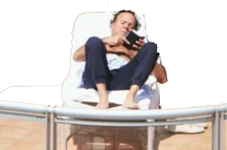 Julio iglesias reposando en la playa Meme Template