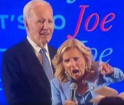 Screaming Jill Biden Meme Template