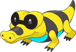 Shiny Sandile Meme Template