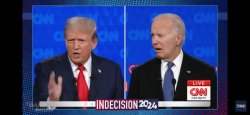 Biden debate mouth open Meme Template