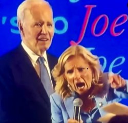 Jill claims Joe hawk tuah-ed Trump Meme Template