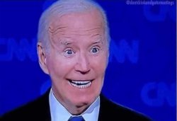 Biden grinning idiot Meme Template