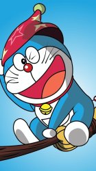 Doraemon enjoying moments Meme Template