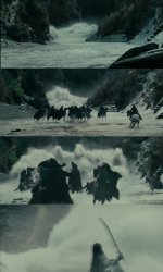 Nazgûl get washed away Meme Template