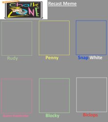 ChalkZone Recast Meme Meme Template