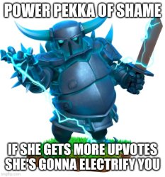 Power pekka of shame Meme Template