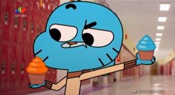 Gumball's cupcake (Closing mouth sprites) Meme Template