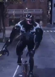 Venom on a bike Meme Template