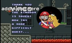 Mario saves peach Meme Template