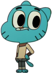 Gumball Watterson (season 2, looking around) Meme Template