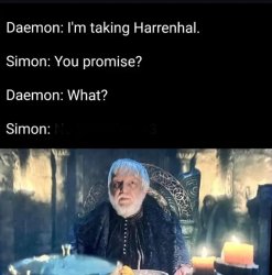 Simon Daemon Harenhal Meme Template