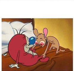 Ren and Stimpy bed Meme Template