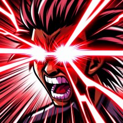 Rage mode laser eyes Meme Template