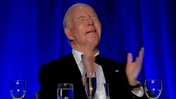 Biden crying at banquet Meme Template
