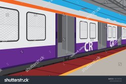 Mumbai Local Vector Meme Template