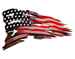 Tattered US flag Meme Template