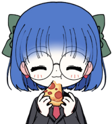 Dr. Ruby eating pizza Meme Template