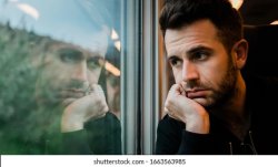 Sad man daydreaming bus Meme Template