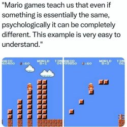 Mario teaches us psychology Meme Template