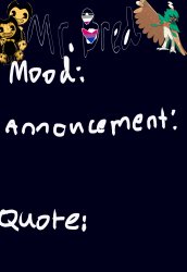 Bred’s announcement temp :3 Meme Template