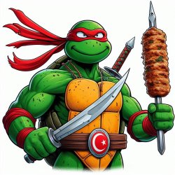 Turkish ninja turtle Meme Template