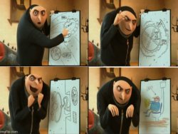 Gru moon meme Meme Template