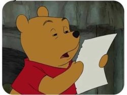 Winnie cant read Meme Template