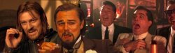 One does not simply laughing Leo Goodfellas laughing Meme Template