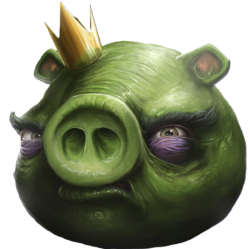 transparent realistic king pig Meme Template