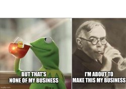 Kermit and Jabotinsky's business Meme Template