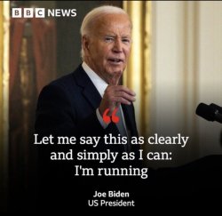 Biden I'm running Meme Template