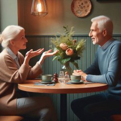 Couple at table Meme Template