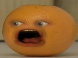 Scared Annoying Orange Meme Template