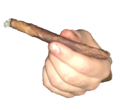 Hand Holding Blunt Meme Template