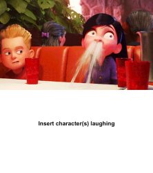 Who's Laughing At Violet Parr Meme Template