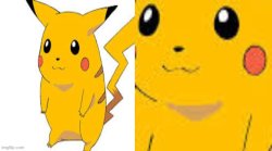 Fat Pikachu WAIT WHAT Meme Template