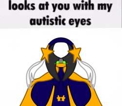 Cosmo looks at you with my autistic eyes Meme Template