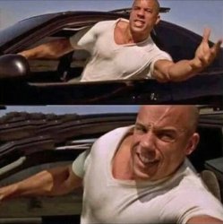 Vin Diesel Reaching Meme Template