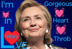 Hillary Heart Throb Meme Template