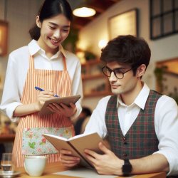 Waitress and customer Meme Template