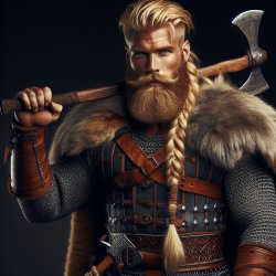 tough blonde viking Meme Template
