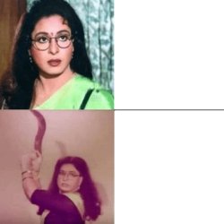 Shabana Normal And Angry Or Violent Meme Template