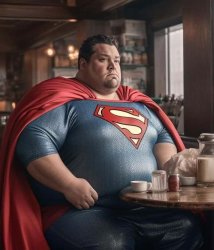 Superman fat Meme Template
