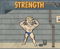 Fallout Strength Meme Template