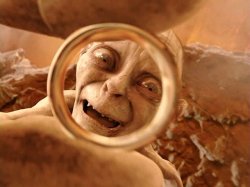 Gollum with Ring of Power Meme Template