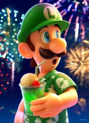 Shocked Luigi Meme Template
