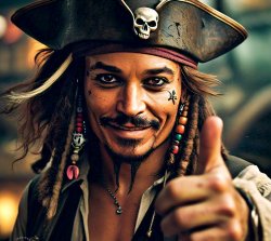 JACK SPARROW THUMBS UP Meme Template