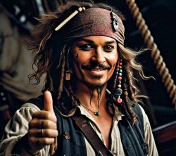 JACK SPARROW THUMB UP Meme Template